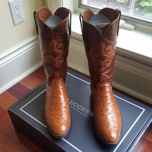 Lucchese Classics L 1188 Cognac full quill Ostrich